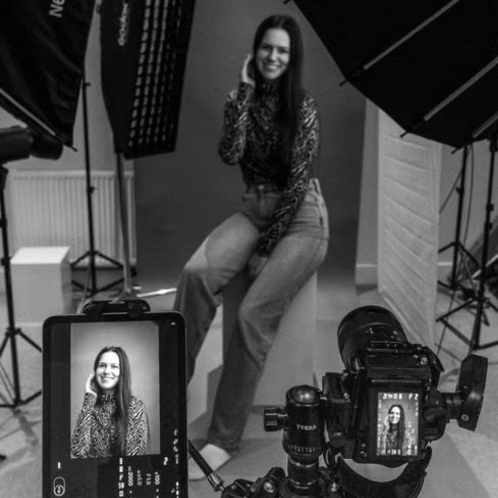 Studio portrait session
